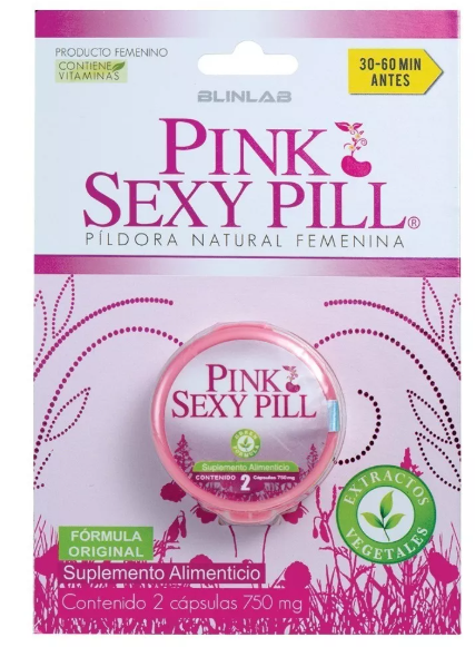 Pink Sexy Pill - 2 Tabletas 750mg - Plus sensibilidad, Plus orgasmos