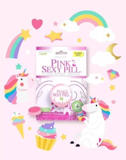 Pink Sexy Pill - 2 Tabletas 750mg - Plus sensibilidad, Plus orgasmos