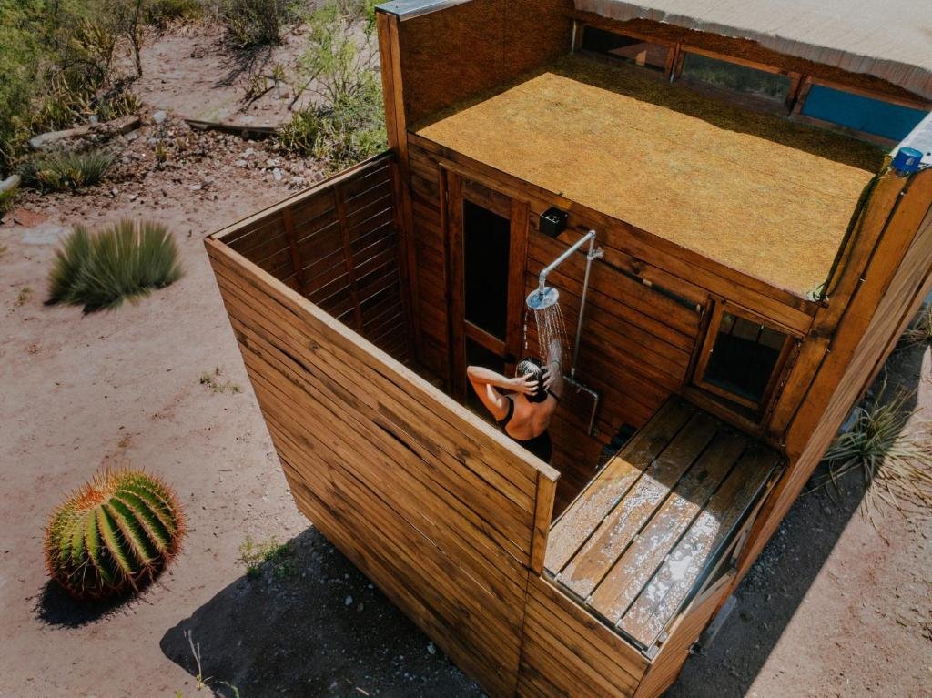 Cabaña con vista única a la Sierra de Artega