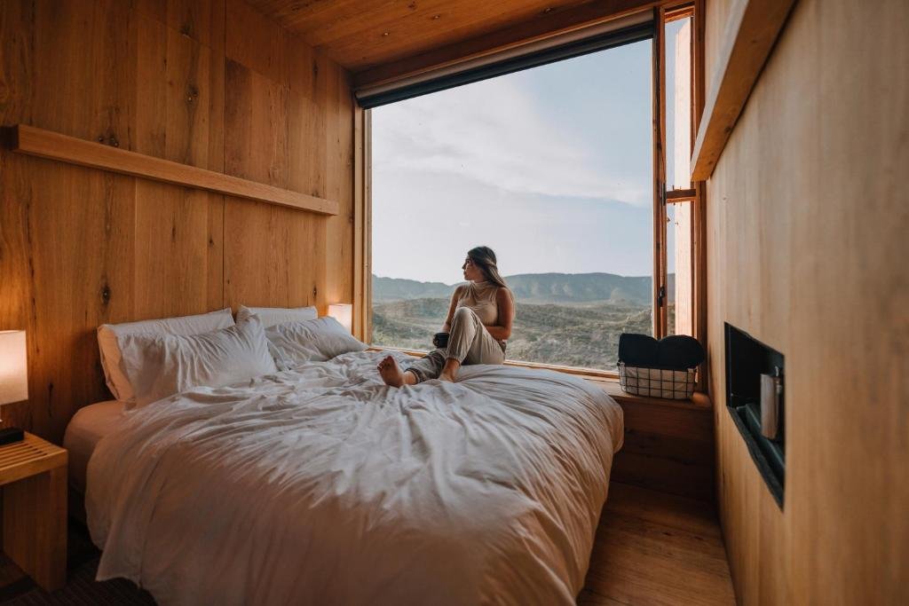 Cabaña con vista única a la Sierra de Artega